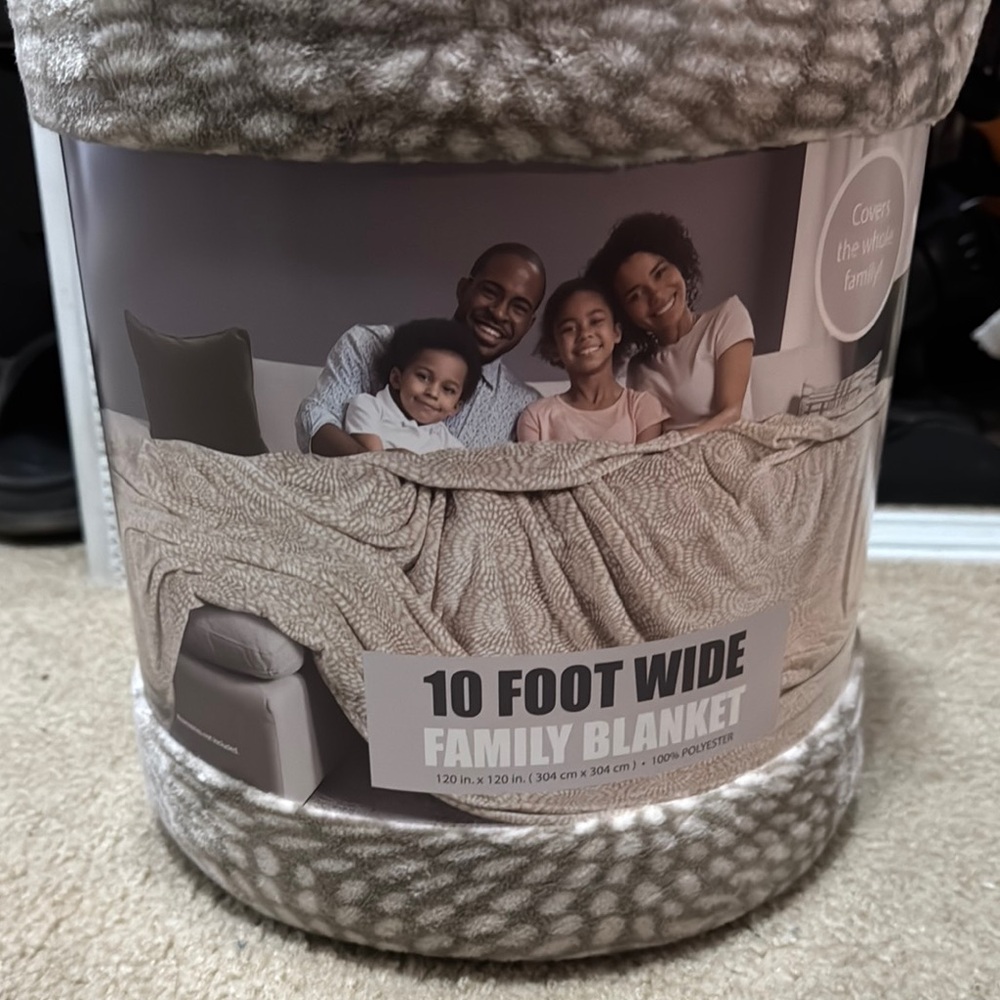 Family Blanket in Cream by Life Comfort